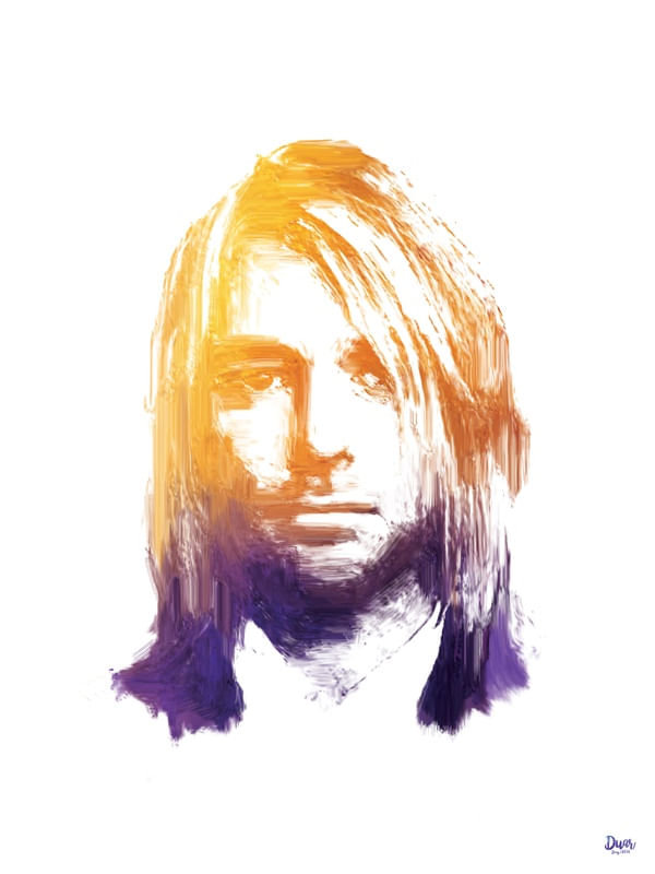 PINTURA DIGITAL KURT COBAIN
