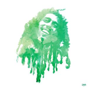 PINTURA DIGITAL BOB MARLEY (QUADRADO)