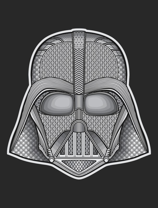 DARTH VADER - CUSTOM - BW