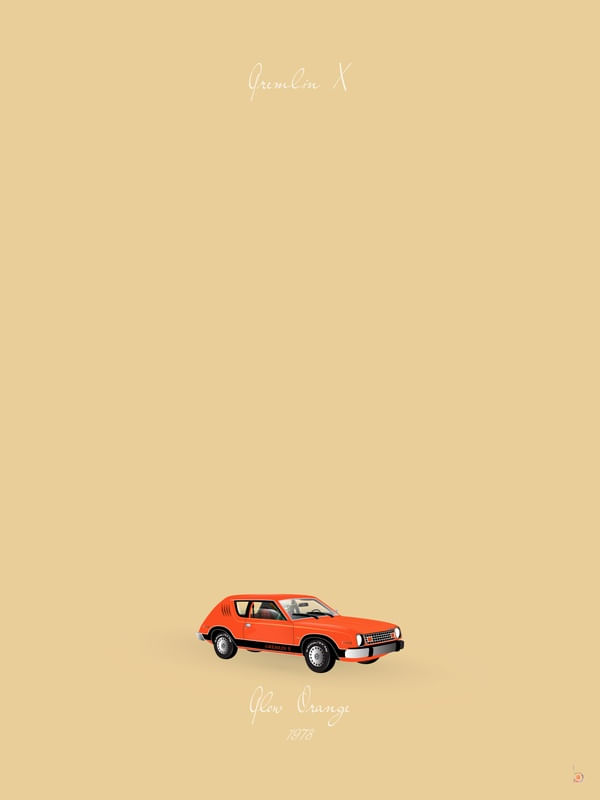 GREMLIN X GLOW ORANGE 1978