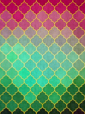 MOSAICO VERDE E ROSA