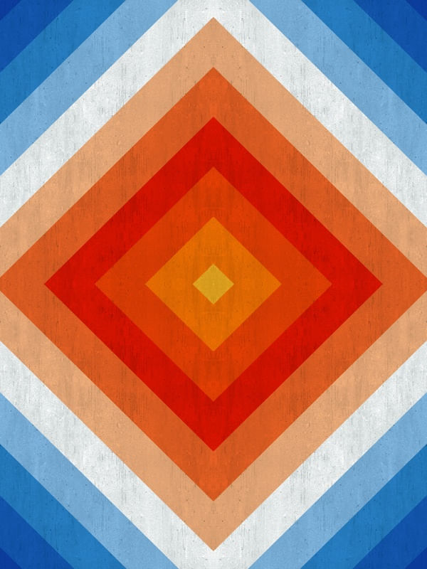 ABSTRATO AZUL E VERMELHO I