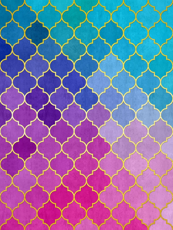 MOSAICO ROSA E AZUL