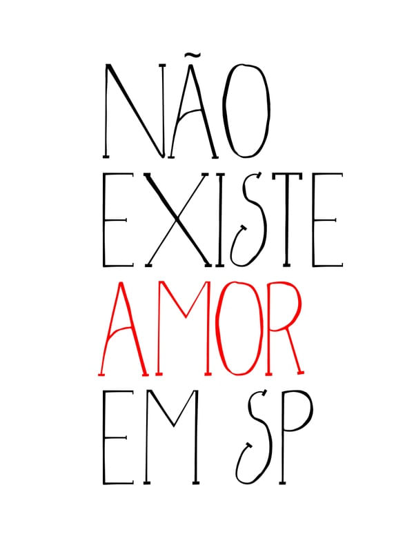 NÃO EXISTE AMOR EM SP - POP ART