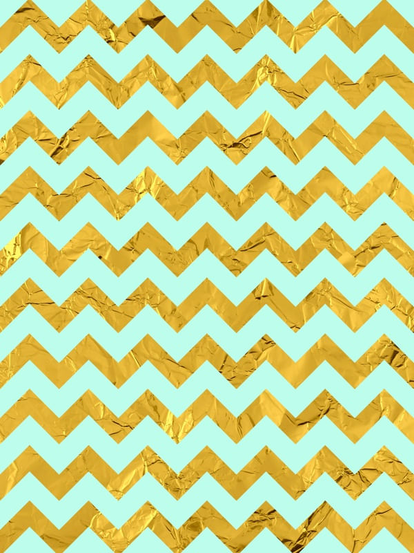 CHEVRON BLUE AND GOLDEN