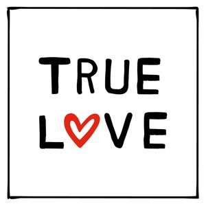 CARTAZ VERNACULAR BRASILEIRO - TRUE LOVE