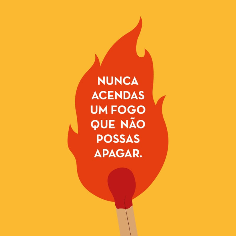 CARTAZ VERNACULAR BRASILEIRO - FOGO