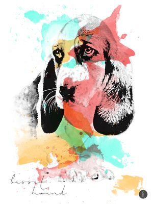 ABSTRACT BASSET HOUND
