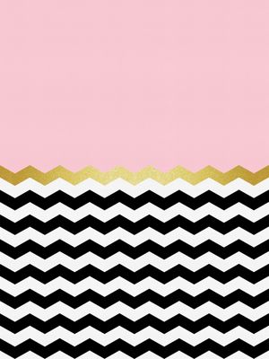 CHEVRON DOURADO E ROSA