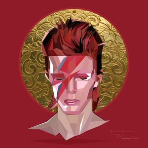 SAINT BOWIE - RED POLYGON