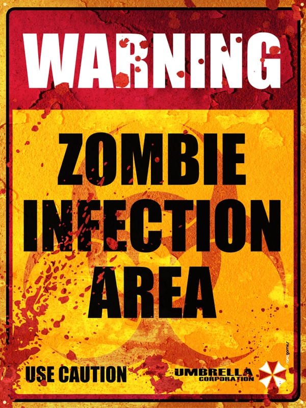 CUIDADO ZUMBI THE WALKING DEAD