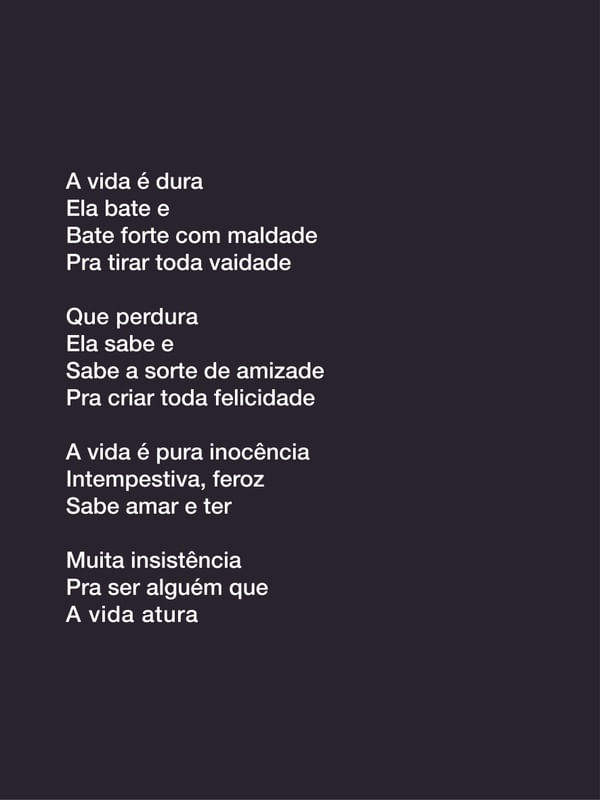 A VIDA É DURA