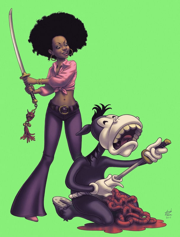 BLACKPOWER VS CARTOON