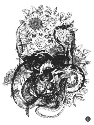 SNAKE SKULL I