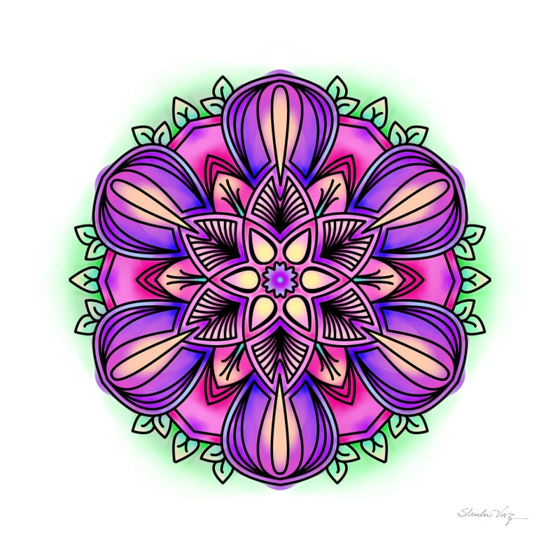 MANDALA GARDÊNIA LILÁS