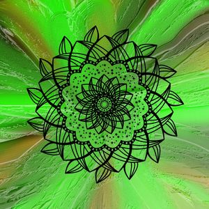 MANDALA ESPATULADA VERDE
