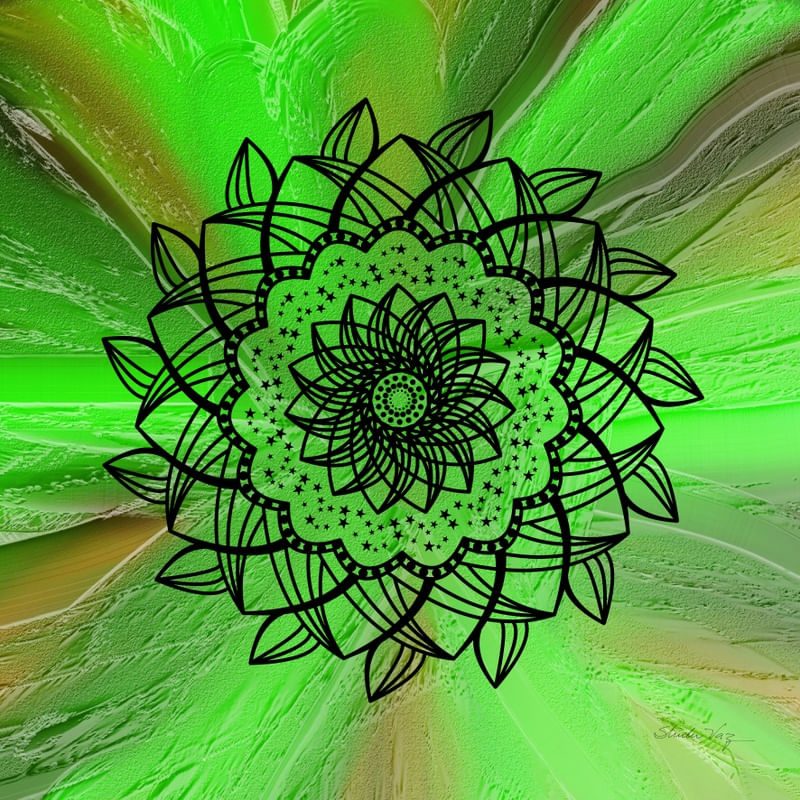 MANDALA ESPATULADA VERDE