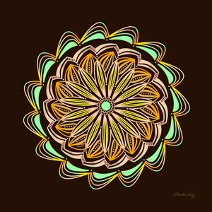 MANDALA MARGARIDA DE OUTONO