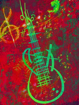 GUITAR RED SOUND