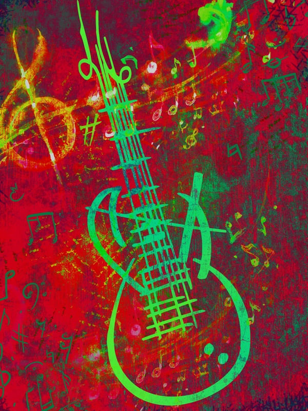GUITAR RED SOUND