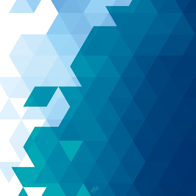 GEOMETRIC BLUE BEACH