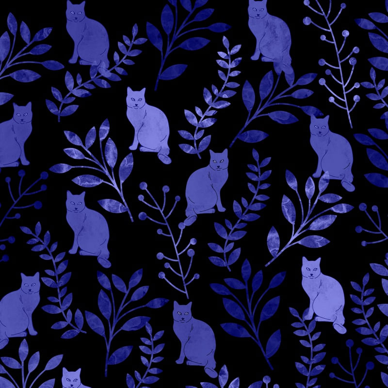 FLORAL AND CAT