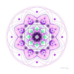 MANDALA JARDIM DE VIOLETAS