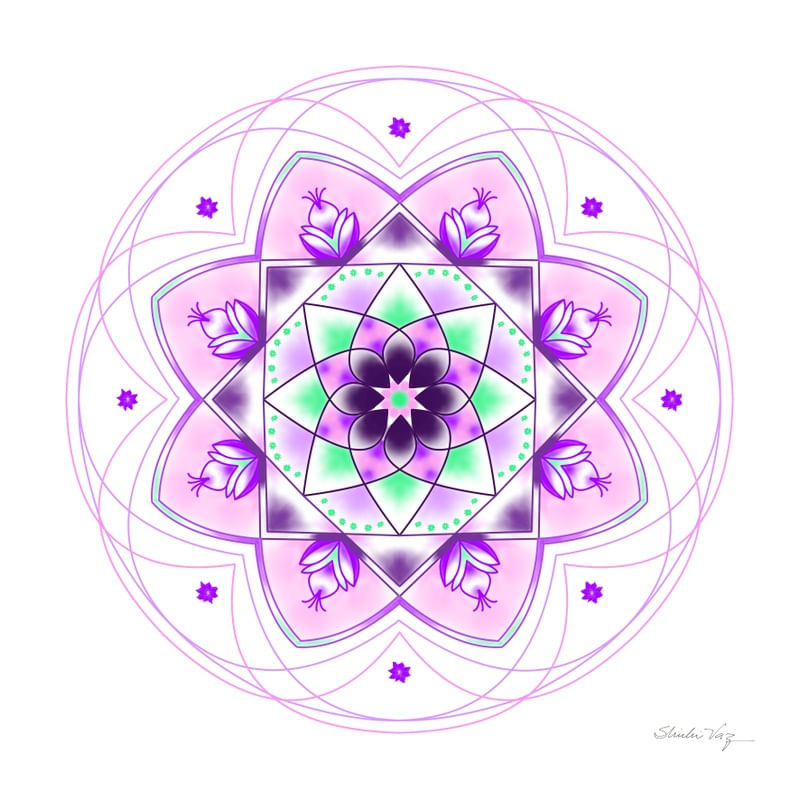 MANDALA JARDIM DE VIOLETAS