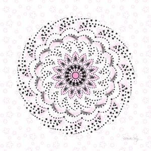 MANDALA ESTRELA ROSA