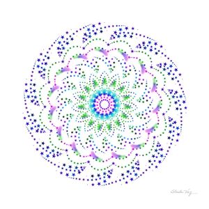 MANDALA ESTRELA ROXA