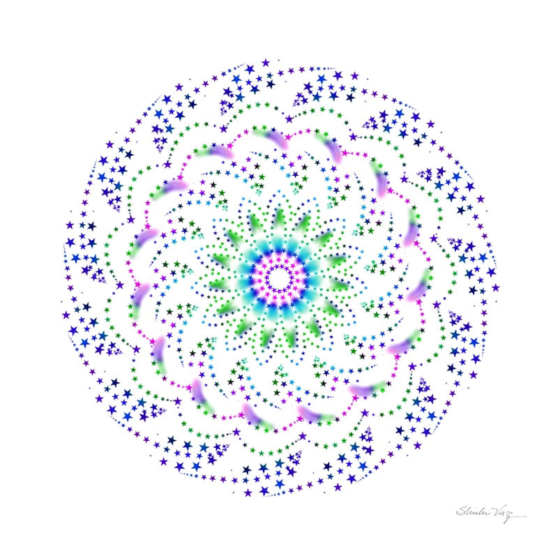 MANDALA ESTRELA ROXA