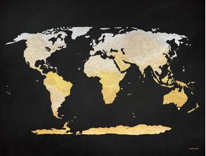 MAPA MUNDI METÁLICO