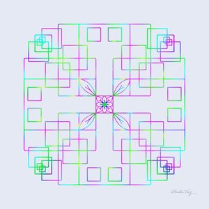 MANDALA SIMETRIA CINZA