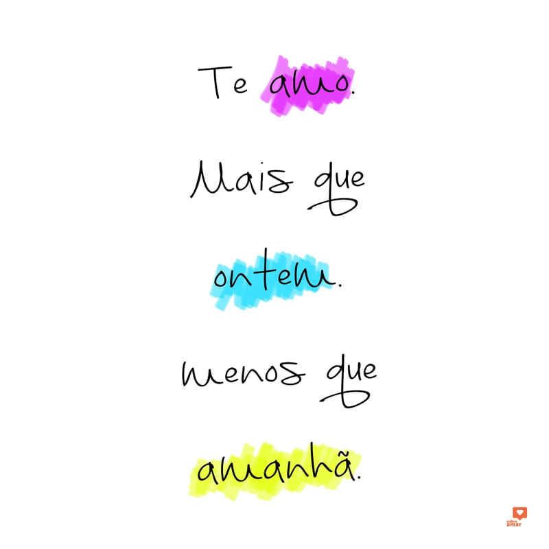 ONTEM E AMANHÃ