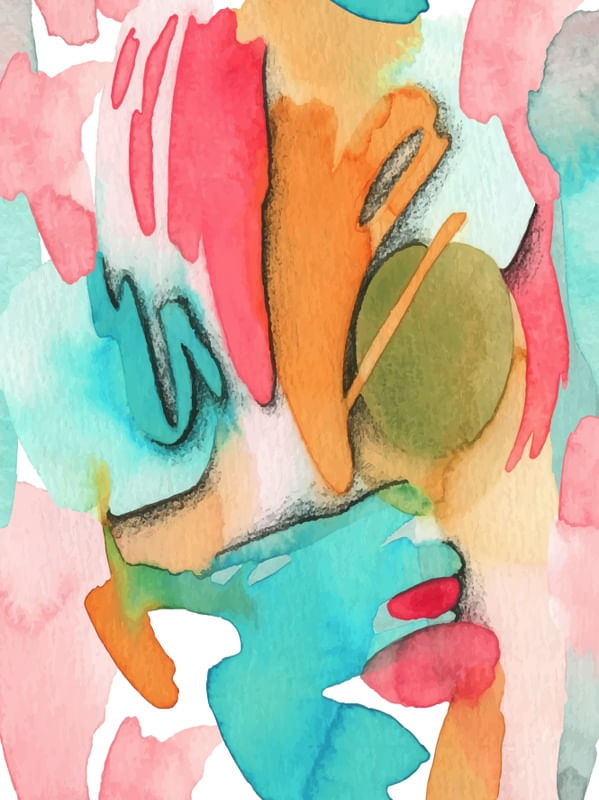 MODERN ABSTRACT WATERCOLOR