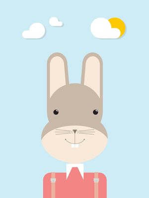 BUNNY ? COLORFUL ILLUSTRATION