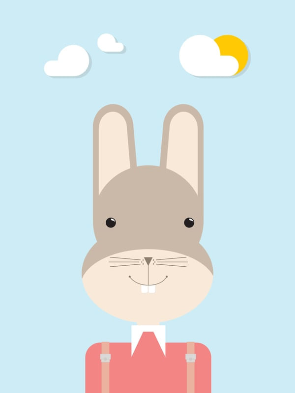 BUNNY ? COLORFUL ILLUSTRATION