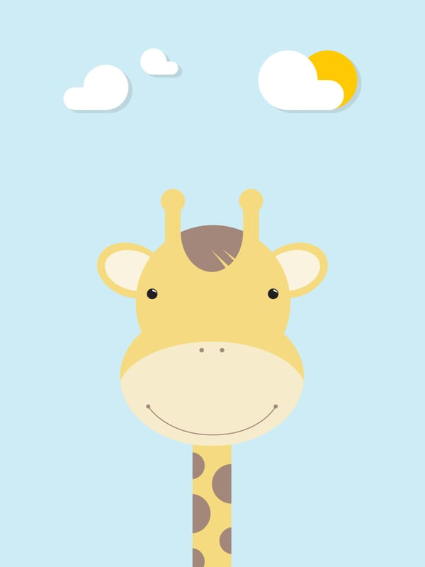 GIRAFFE ? COLORFUL ILLUSTRATION