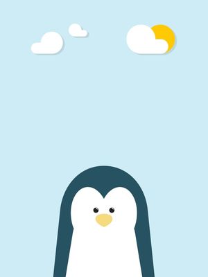 PENGUIN ? COLORFUL ILLUSTRATION