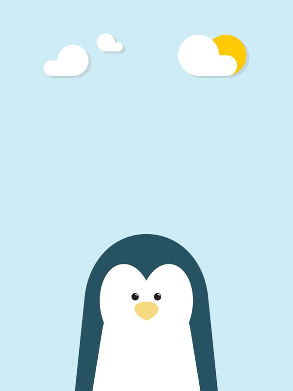 PENGUIN ? COLORFUL ILLUSTRATION