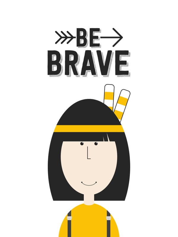 THAT'S EMMA "BE BRAVE" ? COLORFUL ILLUSTRATION