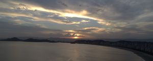 PÔR DO SOL EM SANTOS/SP - VS1 EX1