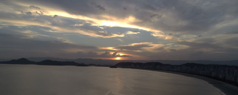 PÔR DO SOL EM SANTOS/SP - VS1 EX1