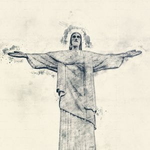 SKETCH CRISTO REDENTOR