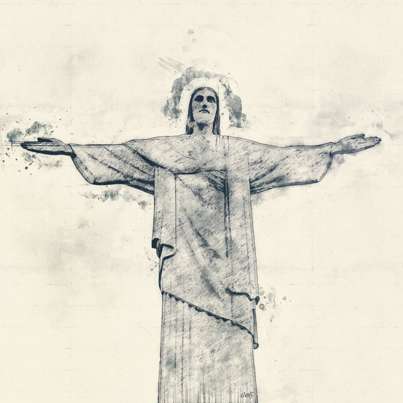 SKETCH CRISTO REDENTOR