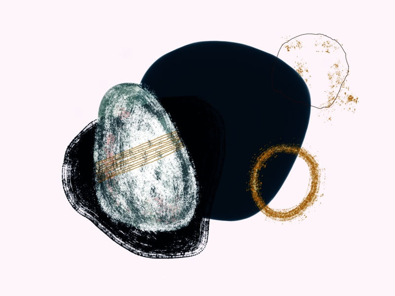ABSTRACT STONE GOLD