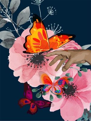 THE HAND AND THE BUTTERFLY