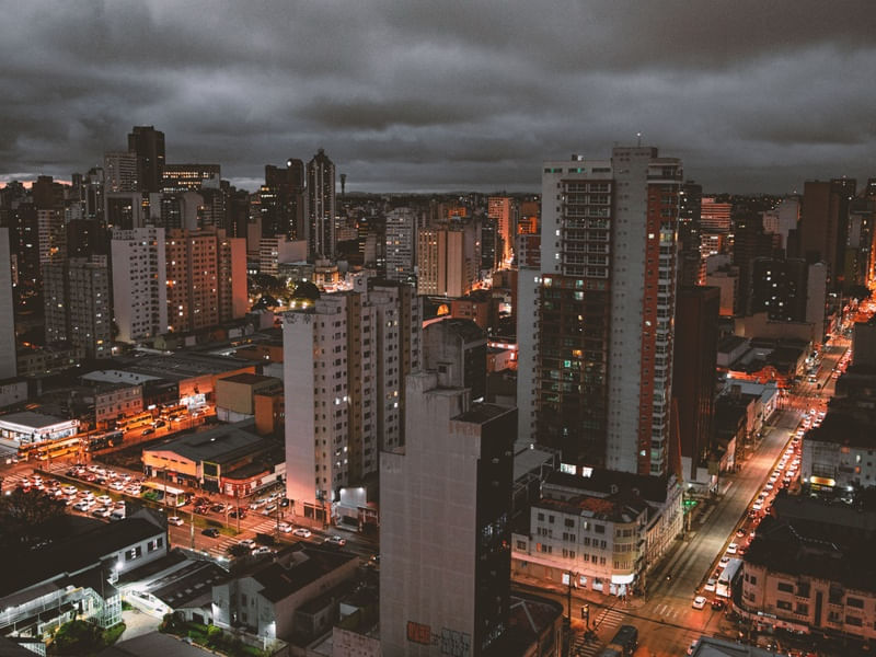 CITY OF CURITIBA BY NIGHT
