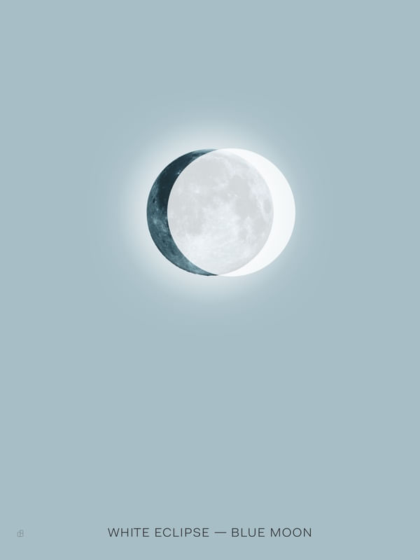 WHITE ECLIPSE BLUE MOON
