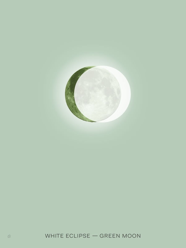 WHITE ECLIPSE GREEN MOON